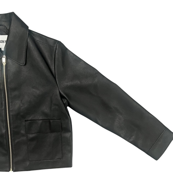 Jason Wu Black like leather Jacket - Picture 5 of 9